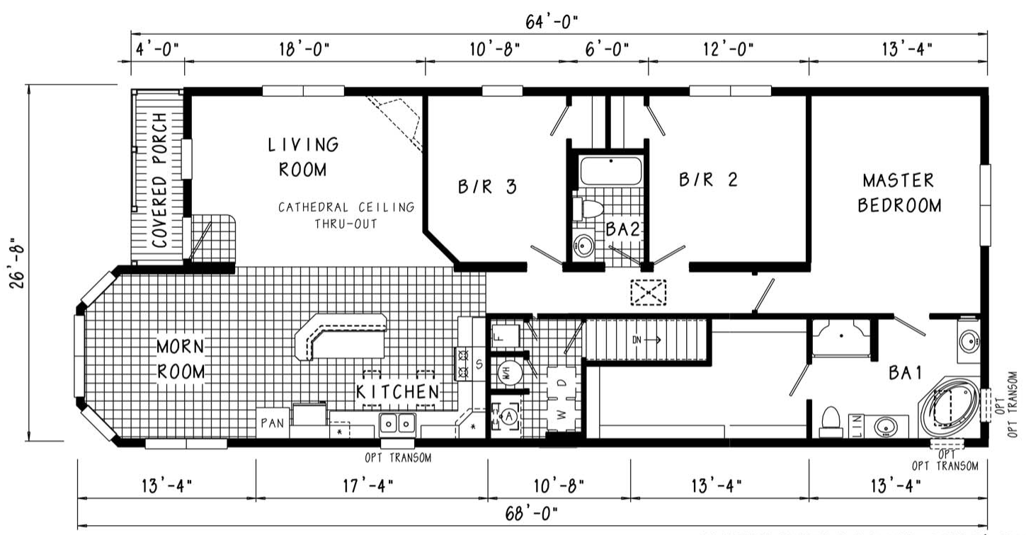 The Linden Modular Home Floor Plan
