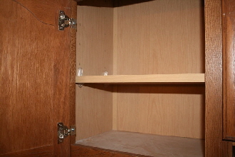 Pennwest Homes Custom Cabinets Adjustable Overhead Cabinet Shelves